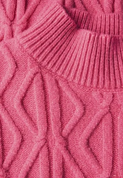 STREET ONE STUDIO Pullover & Sweatshirts*Pullover mit Strickmuster candy pink mel.