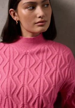 STREET ONE STUDIO Pullover & Sweatshirts*Pullover mit Strickmuster candy pink mel.