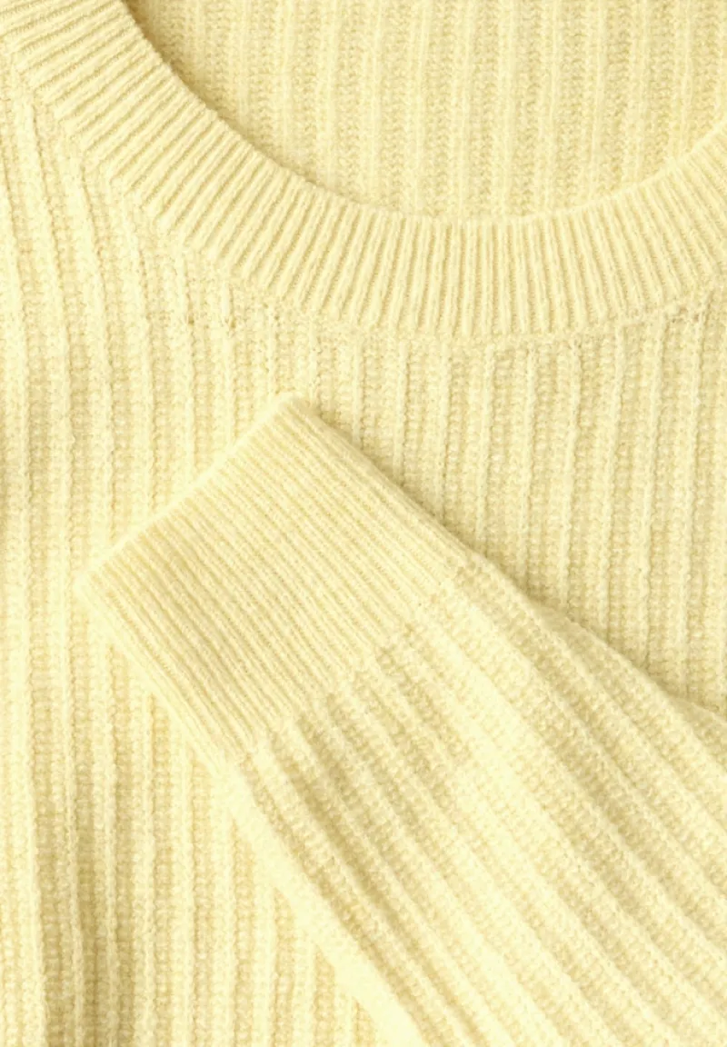 STREET ONE STUDIO Pullover & Sweatshirts*Pullover mit Struktur bond yellow mel.