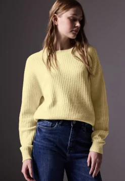 STREET ONE STUDIO Pullover & Sweatshirts*Pullover mit Struktur bond yellow mel.