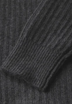 STREET ONE STUDIO Pullover & Sweatshirts*Pullover mit Struktur gravel grey mel.