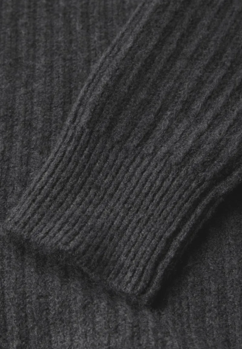 STREET ONE STUDIO Pullover & Sweatshirts*Pullover mit Struktur gravel grey mel.