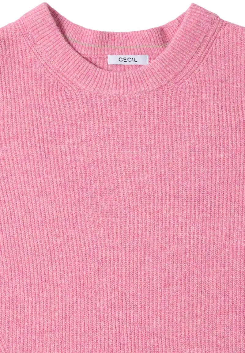 Cecil Pullover & Sweatshirts*Pullover mit Strukturdetails dark blossom melange