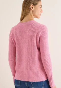 Cecil Pullover & Sweatshirts*Pullover mit Strukturdetails dark blossom melange