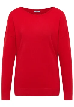 Cecil Pullover & Sweatshirts*Pullover mit Strukturdetail Fiery Red