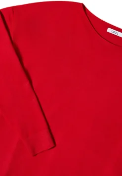 Cecil Pullover & Sweatshirts*Pullover mit Strukturdetail Fiery Red