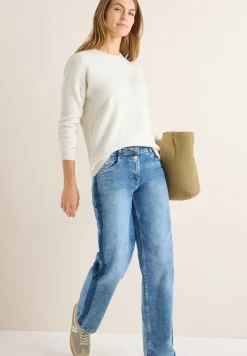 Cecil Pullover & Sweatshirts*Pullover mit Strukturdetails eggshell melange