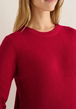 Cecil Pullover & Sweatshirts*Pullover mit Strukturdetails beaujolais red