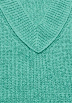 Cecil Pullover & Sweatshirts*Pullover mit V-Ausschnitt aventurine green melange