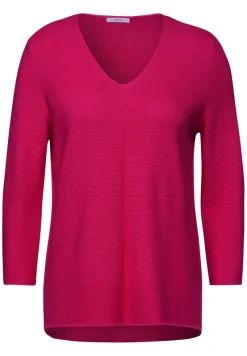 Cecil Pullover & Sweatshirts*Pullover mit V-Ausschnitt pink sorbet