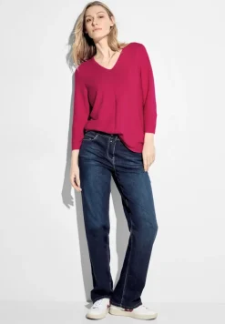 Cecil Pullover & Sweatshirts*Pullover mit V-Ausschnitt pink sorbet