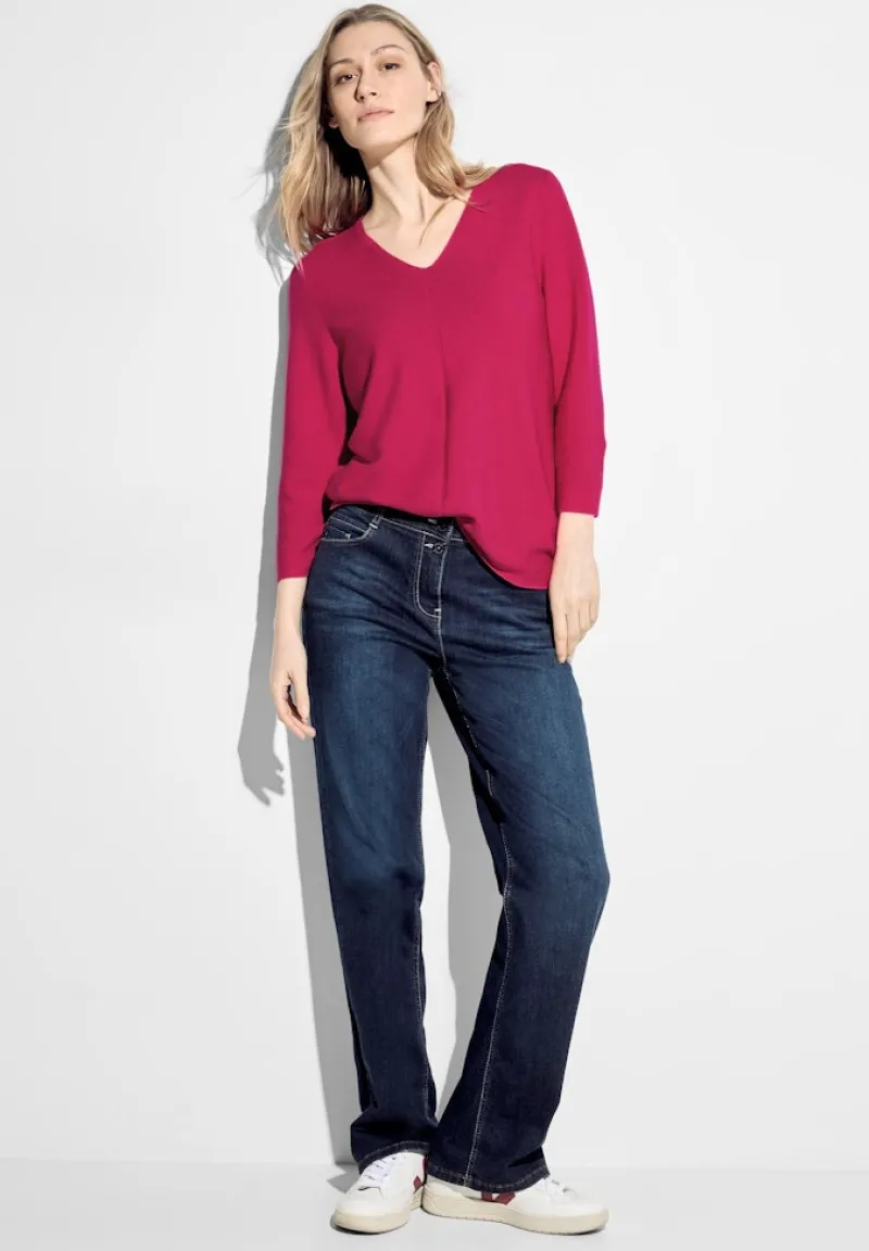 Cecil Pullover & Sweatshirts*Pullover mit V-Ausschnitt pink sorbet