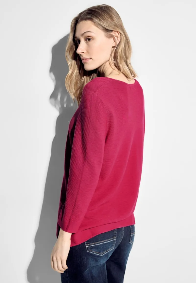 Cecil Pullover & Sweatshirts*Pullover mit V-Ausschnitt pink sorbet