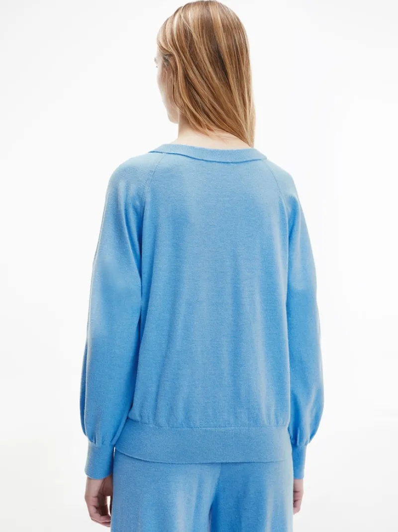 Tommy Hilfiger Pullover & Sweatshirts*Pullover mit V-Ausschnitt hydrangea blue