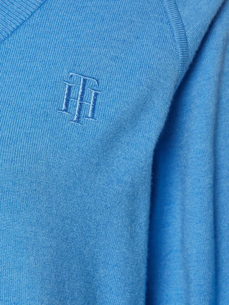 Tommy Hilfiger Pullover & Sweatshirts*Pullover mit V-Ausschnitt hydrangea blue