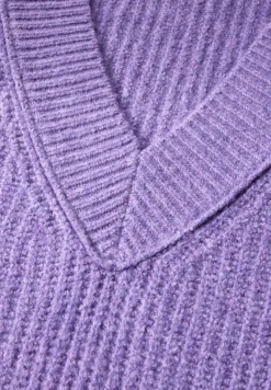 Cecil Pullover & Sweatshirts*Pullover mit V-Ausschnitt gentle lilac melange