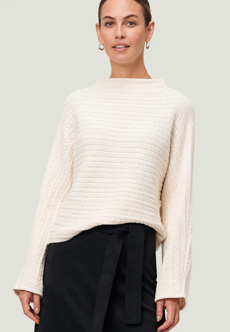 Zero Pullover & Sweatshirts*Pullover mit Zopfmuster Eggnog