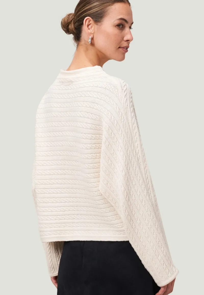 Zero Pullover & Sweatshirts*Pullover mit Zopfmuster Eggnog