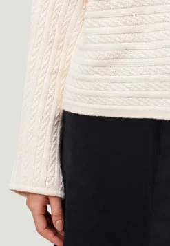 Zero Pullover & Sweatshirts*Pullover mit Zopfmuster Eggnog