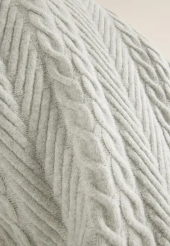 Cecil Pullover & Sweatshirts*Pullover mit Zopfmuster metal grey melange