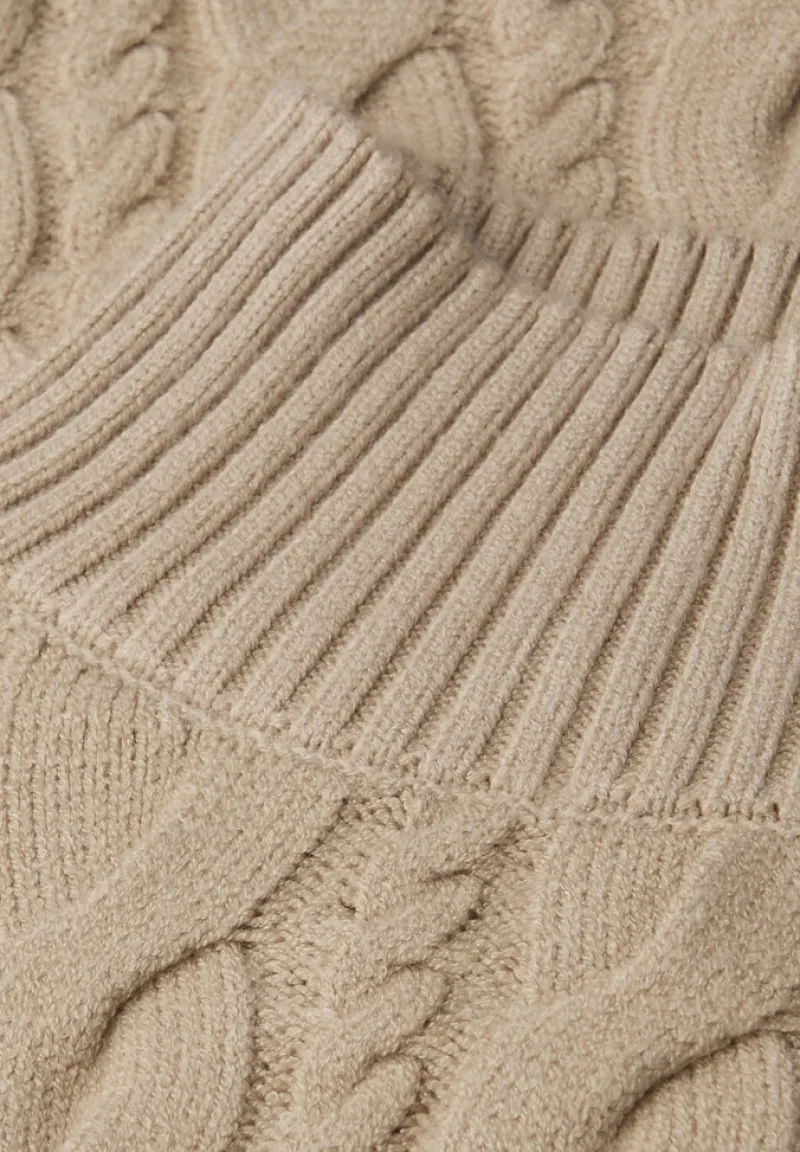 Street One Pullover & Sweatshirts*Pullover mit Zopfmuster sanded beige