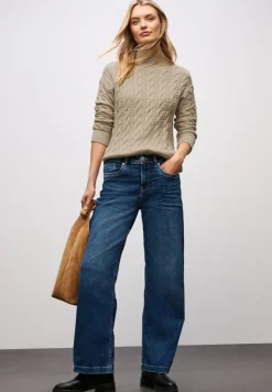 Street One Pullover & Sweatshirts*Pullover mit Zopfmuster sanded beige