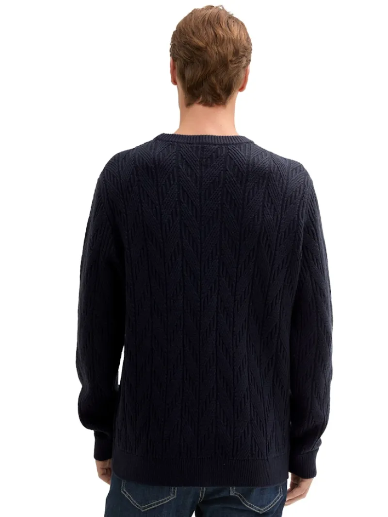 Tom Tailor Pullover & Sweatshirts|Big Boys*Pullover mit Zopfmuster sky captain blue