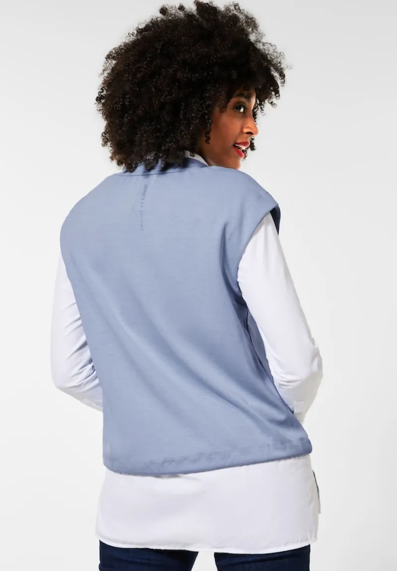 Street One Pullover & Sweatshirts*Pullunder im Seidenlook mid sunny blue