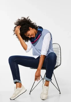 Street One Pullover & Sweatshirts*Pullunder im Seidenlook mid sunny blue