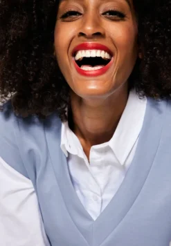 Street One Pullover & Sweatshirts*Pullunder im Seidenlook mid sunny blue