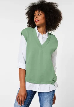 Street One Pullover & Sweatshirts*Pullunder im Seidenlook washed olive