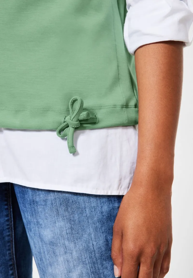 Street One Pullover & Sweatshirts*Pullunder im Seidenlook washed olive