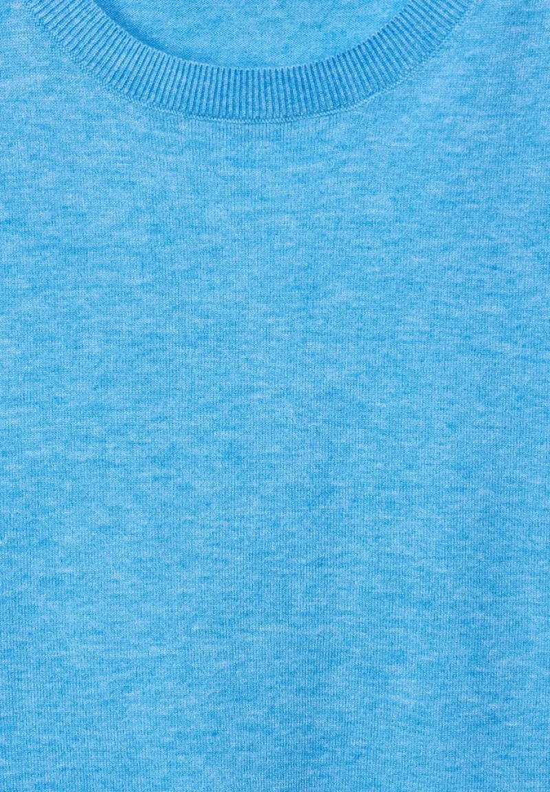 Street One Pullover & Sweatshirts*Pullunder in Unifarbe splash blue melange