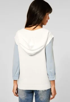 Street One Pullover & Sweatshirts*Pullunder mit Kapuze off white