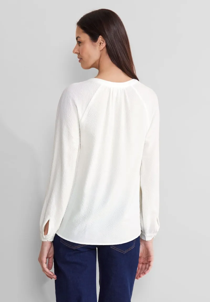Street One Blusen*Raglan Bluse off white