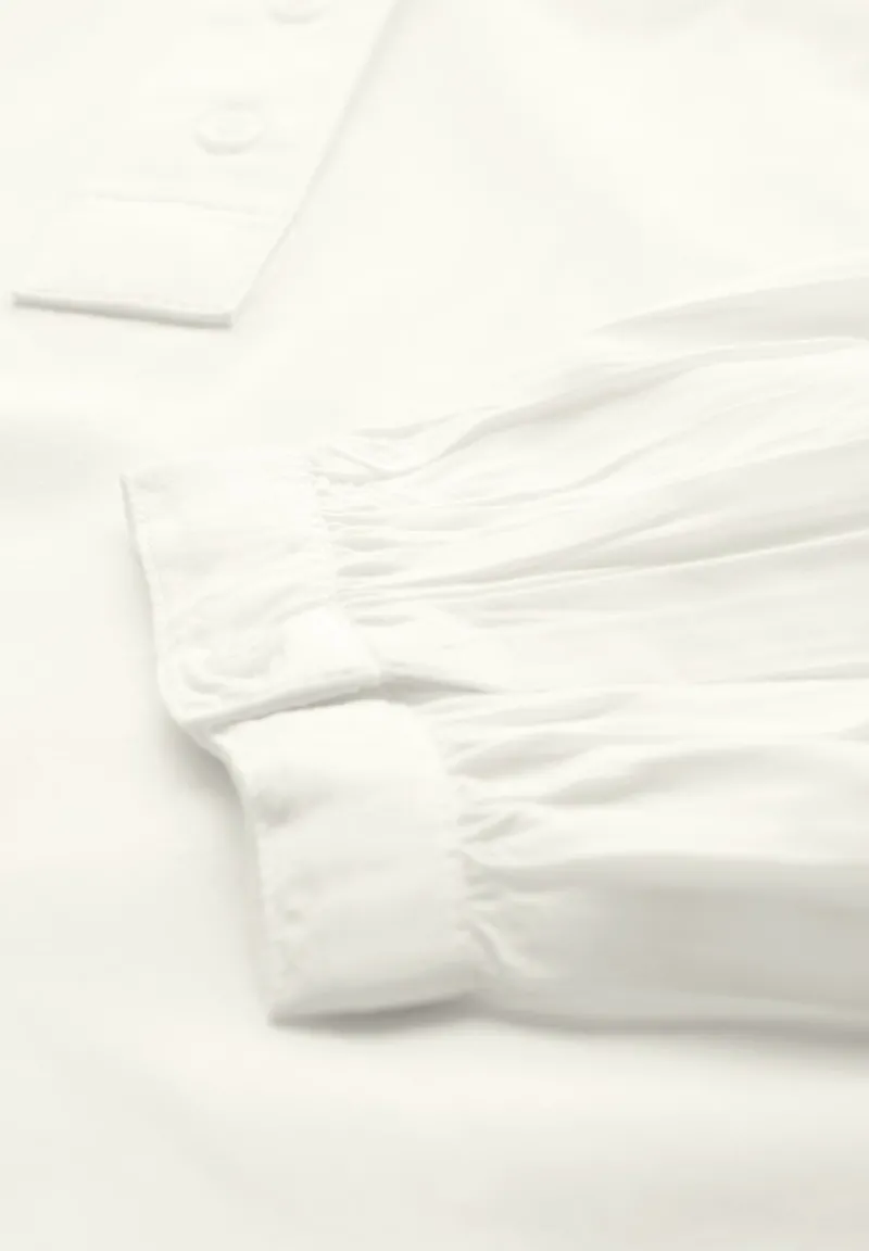 STREET ONE STUDIO Blusen*Raglan-Bluse in Unifarbe off white