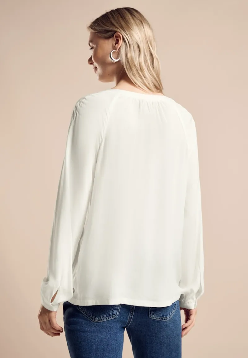 Street One Blusen*Raglan-Bluse off white