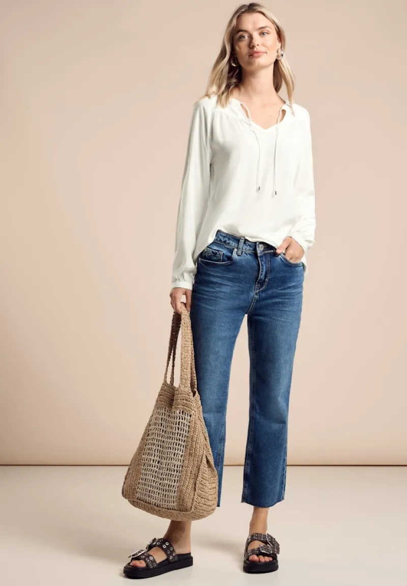 Street One Blusen*Raglan-Bluse off white