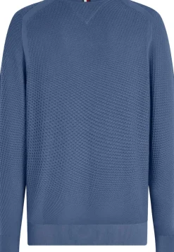 Tommy Hilfiger Pullover & Sweatshirts|Big Boys*RECTANGULAR STRUCTURE CREW NK faded indigo