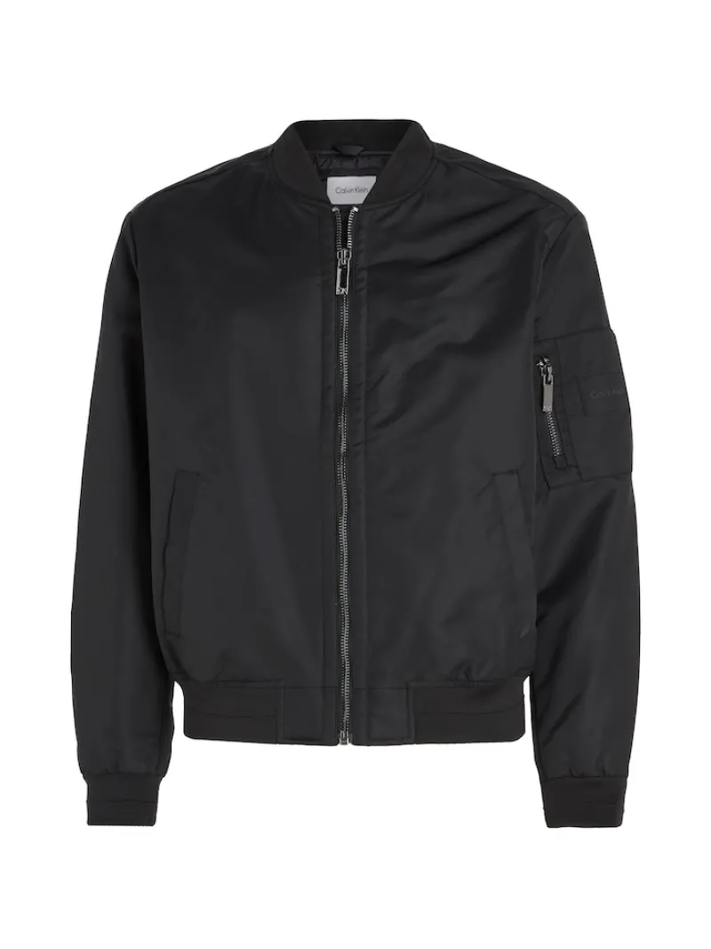 Calvin Klein Jacken|Big Boys*RECYCLED SATEEN HERO BOMBER ck black