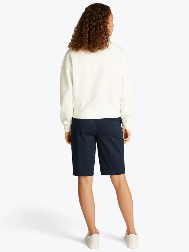 Tommy Hilfiger Pullover & Sweatshirts*REG CONTRAST FLAG SWEATSHIRT ecru