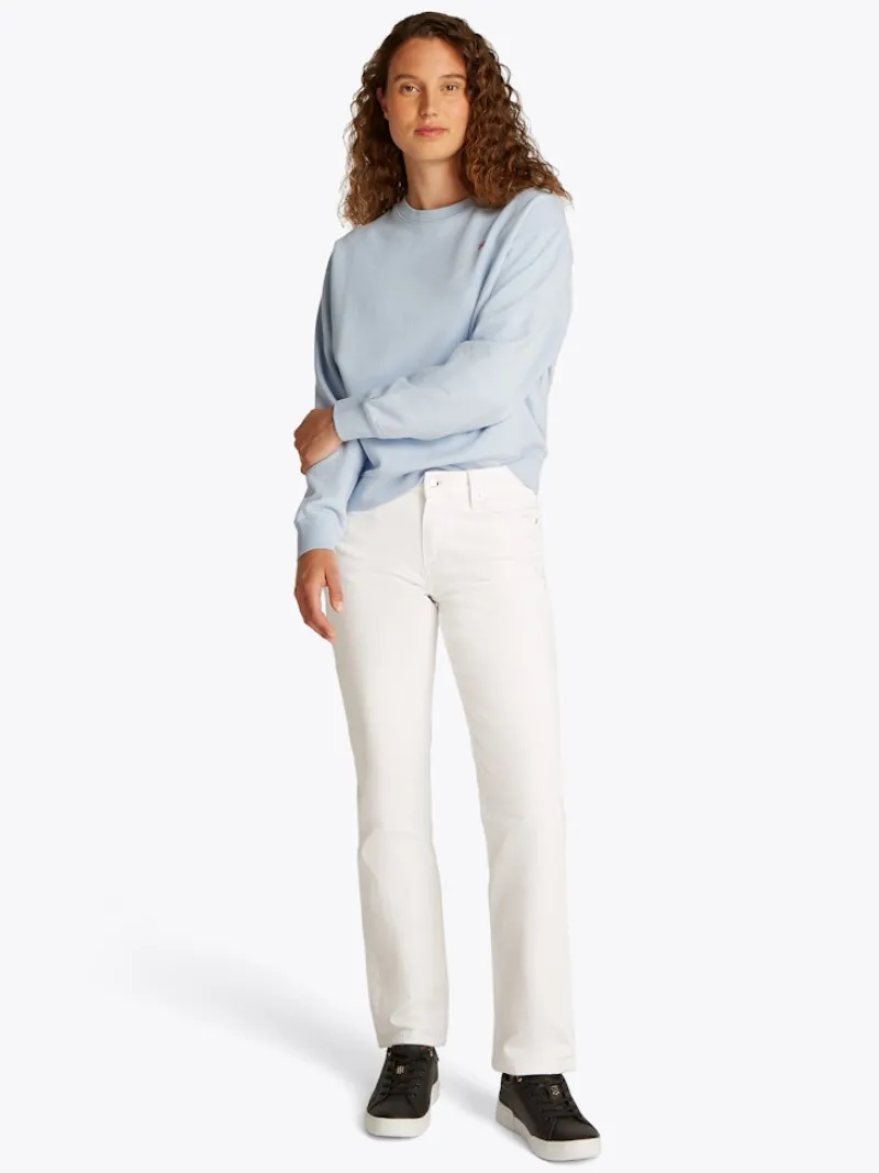 Tommy Hilfiger Pullover & Sweatshirts*REG CONTRAST FLAG SWEATSHIRT breezy blue