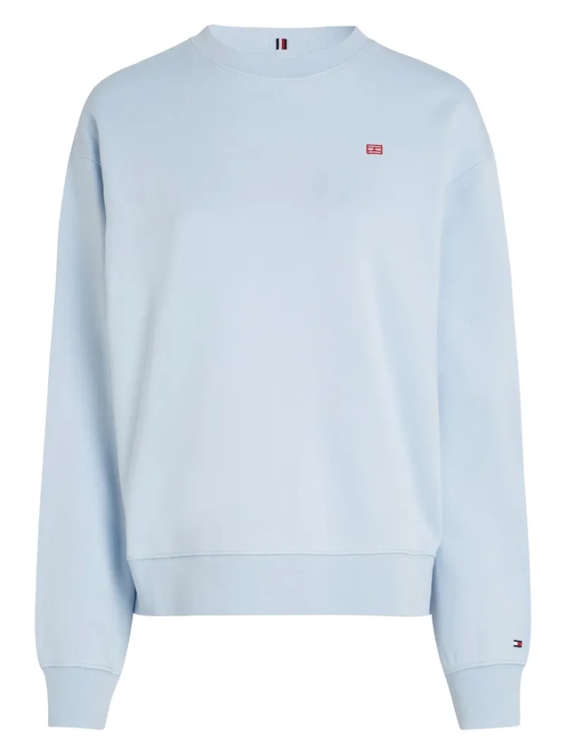 Tommy Hilfiger Pullover & Sweatshirts*REG CONTRAST FLAG SWEATSHIRT breezy blue