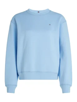 Tommy Hilfiger Pullover & Sweatshirts*REG FLAG ON CHEST CREW-NK vessel blue