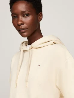 Tommy Hilfiger Pullover & Sweatshirts*REG FLAG ON CHEST HOODIE country ivory