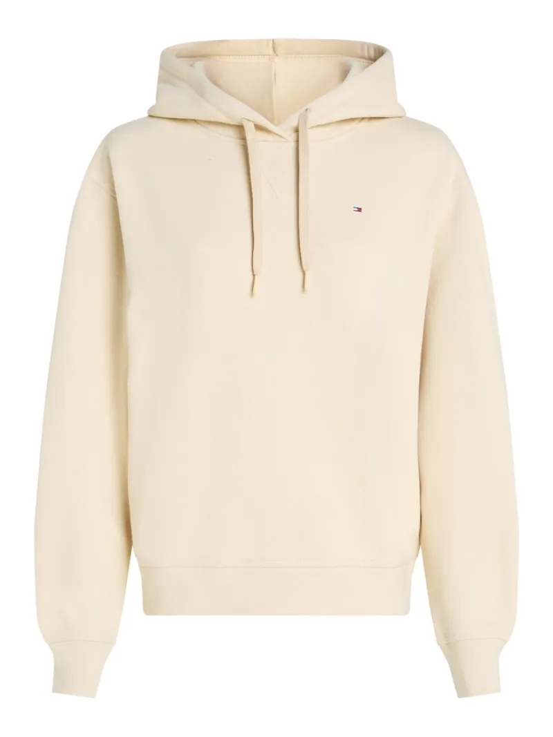 Tommy Hilfiger Pullover & Sweatshirts*REG FLAG ON CHEST HOODIE country ivory