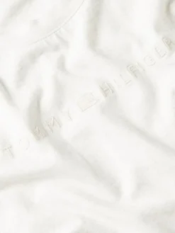 Tommy Hilfiger Shirts*REG FROSTED CORP LOGO C-NK SS white heather