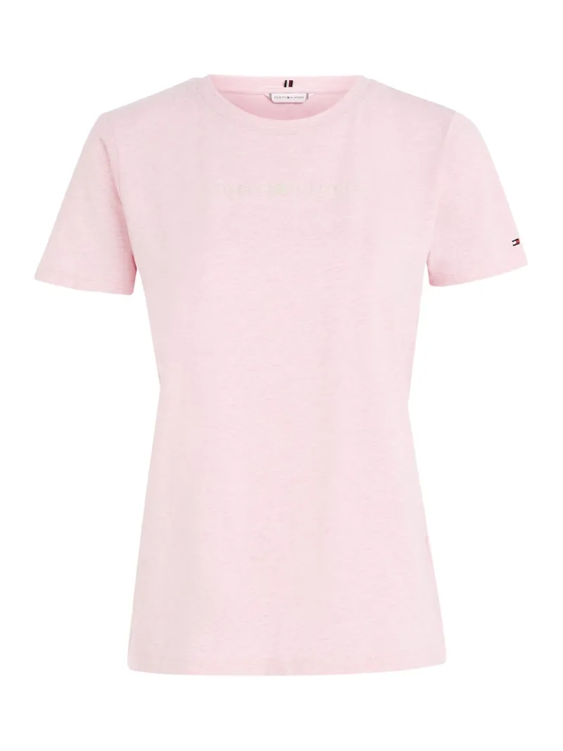 Tommy Hilfiger Shirts*REG FROSTED CORP LOGO C-NK SS classic pink heather