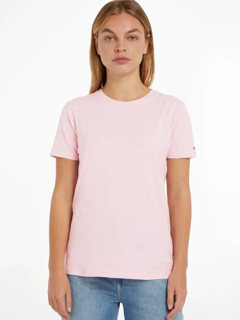 Tommy Hilfiger Shirts*REG FROSTED CORP LOGO C-NK SS classic pink heather