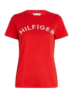 Tommy Hilfiger Shirts*REG HILFIGER VARSITY EMB C-NK SS fireworks